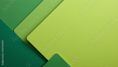 Vibrant Green and Lime Abstract Geometric Background