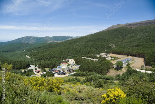 General view of the La Pinilla buildings in spain