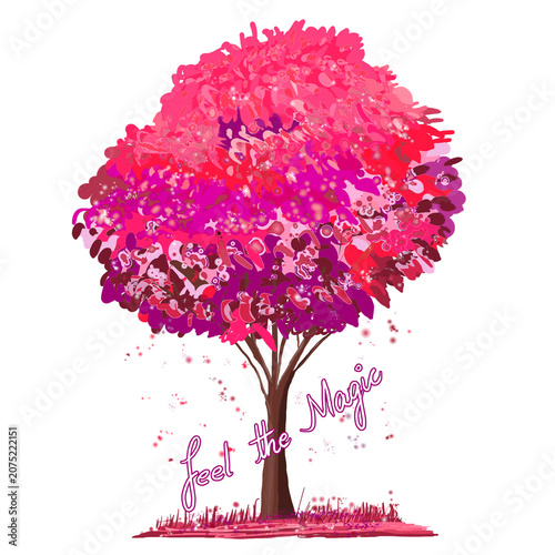 Tree with pink flowers