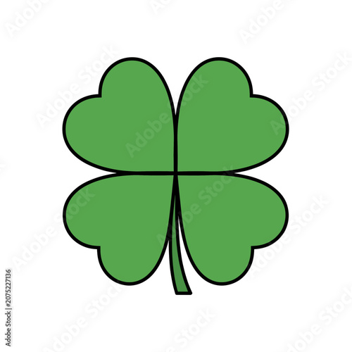 Four Leaf Clover Vector Illustration