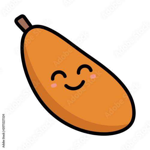 Smiling Sweet Potato Vector Illustration
