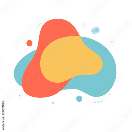 Colorful Abstract Liquid Blob Vector