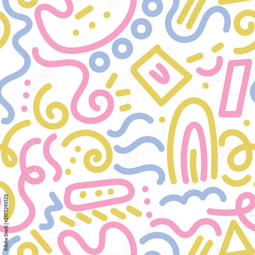 Hand drawn pattern icon bundling