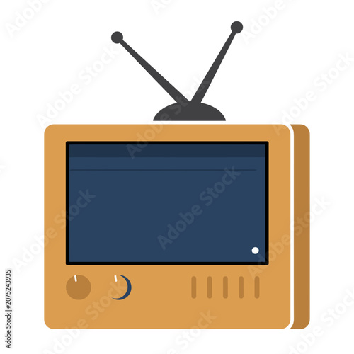 Retro television vector illustration