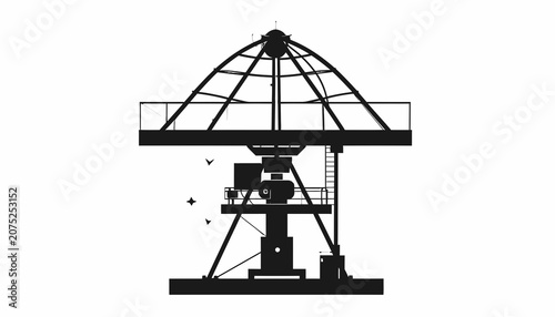 Photos Industrial dome shaped metal structure.