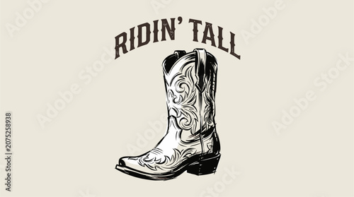 Foto Cowboy boot western style