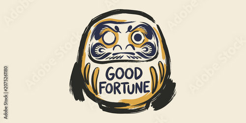 Photos Japanese Daruma doll illustration