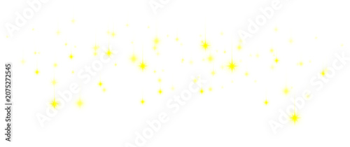 yellow falling stars element 