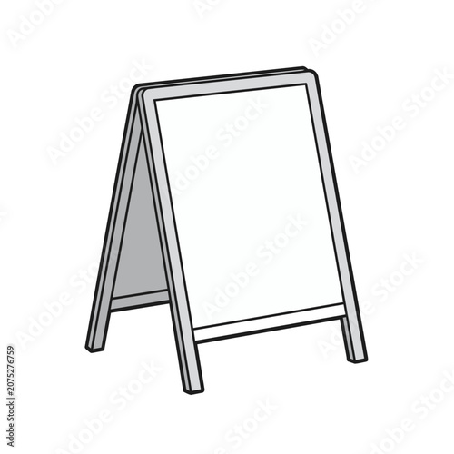 A-Frame Signboard Vector Illustration