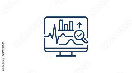 Computer Monitor for Medical Data Analysis and Performance Tracking