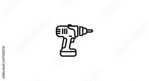 Electric Cordless Hand Drill Icon