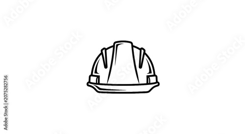 Construction Safety Hard Hat Protective Headwear Icon