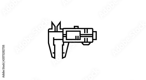 Precision Digital Vernier Caliper Linear Icon