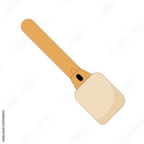 Wooden kitchen spatula vector illustration