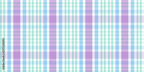 Obraz na plátně A pastel checkered pattern in lavender, blue, and mint tones, perfect for spring
