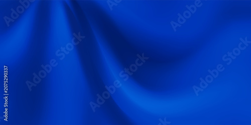 Abstract vector background luxury blue cloth or liquid wave or wavy folds of grunge silk texture satin velvet material, luxurious background or elegant wallpaper