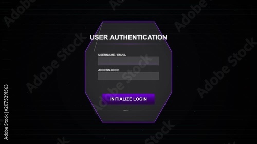 Animated User Authentication Login Screen with Color Transitions