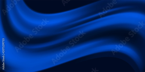 Abstract vector background luxury blue cloth or liquid wave or wavy folds of grunge silk texture satin velvet material, luxurious background or elegant wallpaper