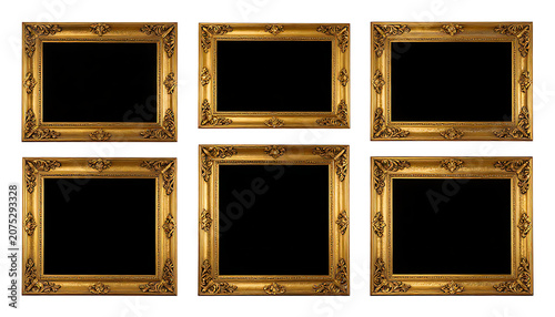 Gold Picture Frames – Ornate Decorative Design Set