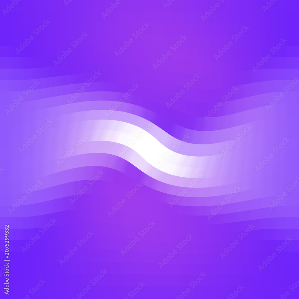 Obraz premium Abstract purple and white wavy line background with geometric mosaic distorted pixel grid pattern