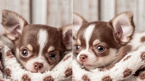 three chihuahua puppies