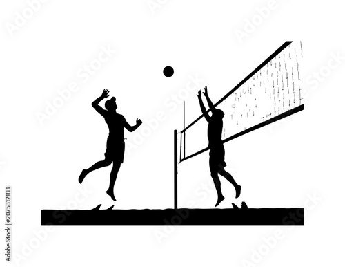 Tennis player silhouette vector illustration of athletes in sport competition with ball dynamic action people playing tennis basketball football volleyball running golf javelin sport concept