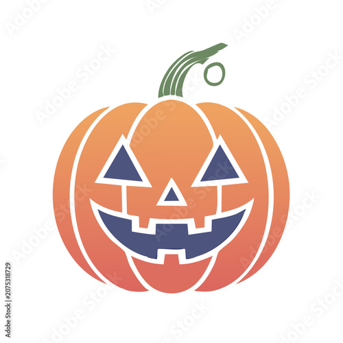 Jack o Lantern Pumpkin Halloween Vector Illustration