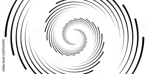 Create a bold look with a centric circle background featuring vector graphics of sound waves