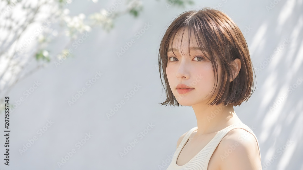 Fototapeta premium Ethereal Serenity: A Vision of Minimalist Grace