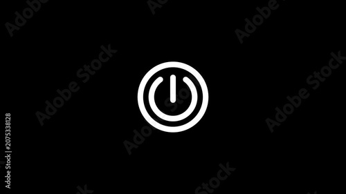 Minimalist spinning loading on black background for modern interface
