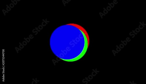 RGB Glitch Split Spheres
