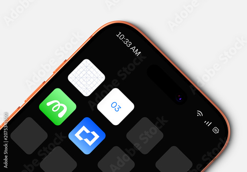 Phone Screen App Icon Mockup