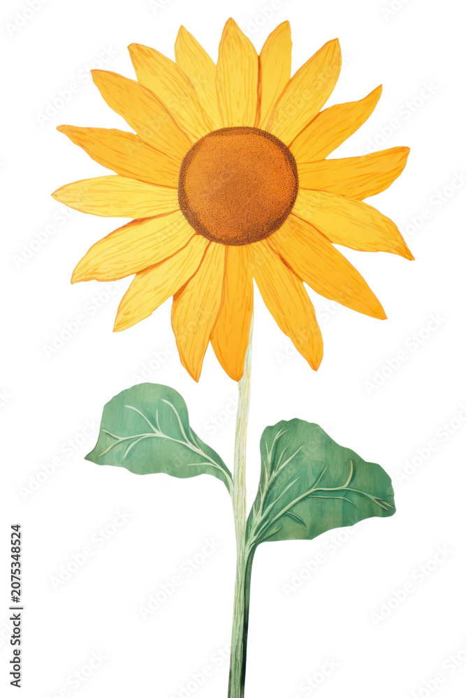 Fototapeta premium PNG Sunflower plant leaf
