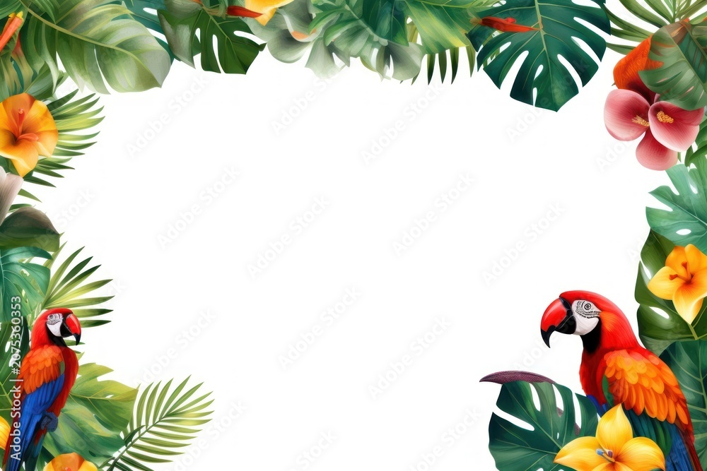 Fototapeta premium Tropical bird outdoors tropics.