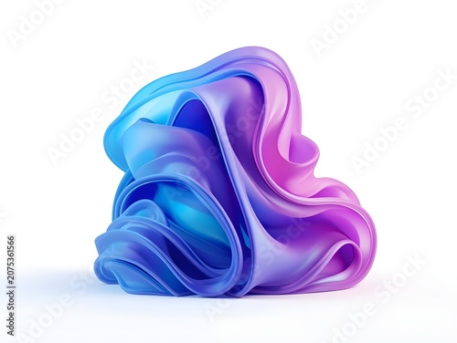 Vibrant Color Gradient Abstract Design on Clean Bright Background
