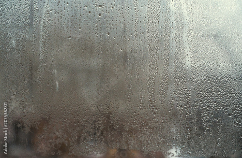 Fotografie wet glass, drops on window