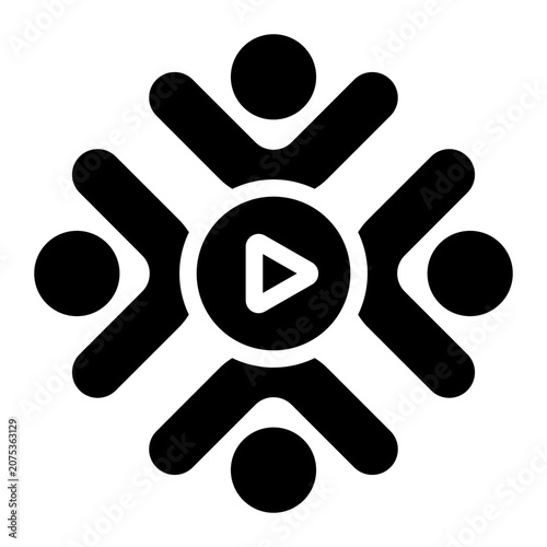 video glyph icon