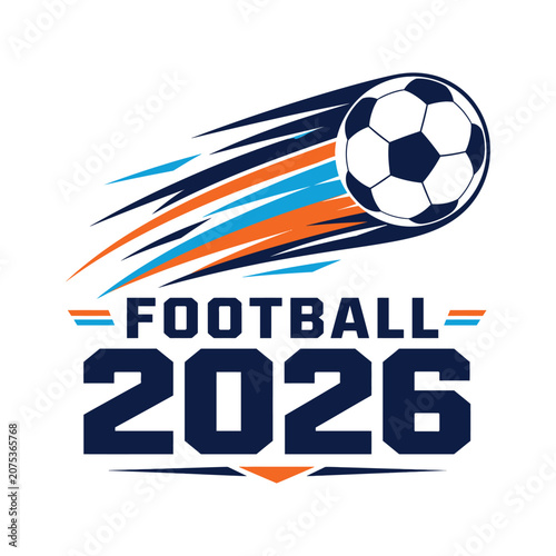 Dynamic football logo 2026