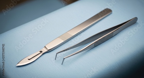 Surgical Tools Preparing for Medical Procedure in Sterile Environment