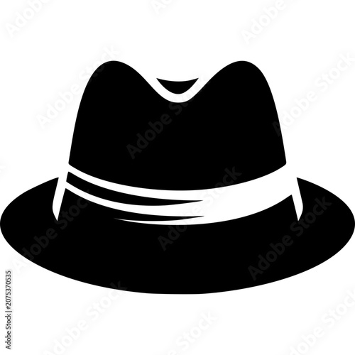 Fedora Hat Icon Vector