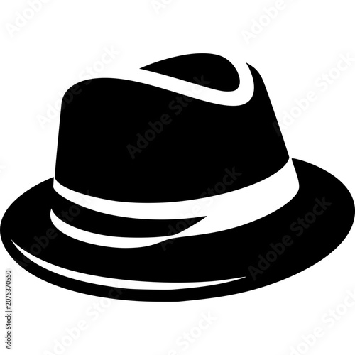 Fedora Hat Icon Vector
