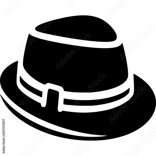 Fedora Hat Icon Vector