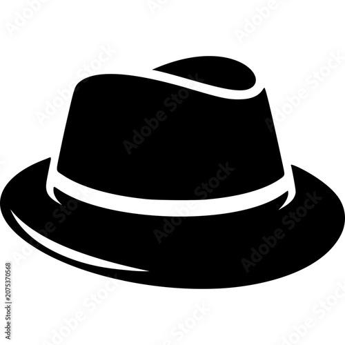 Fedora Hat Icon Vector