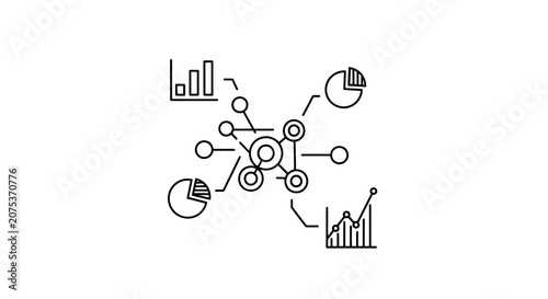 Data Analysis Network: Charts, Graphs, and Connections