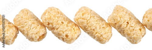 Rice puffs cereal snack food transparent background