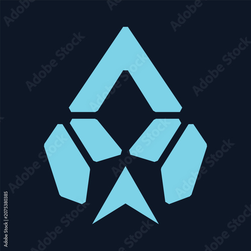 Obraz na plátne Apex Trident Shield Faction Logo