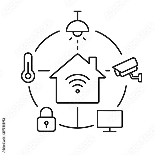 Smart Home Automation System Control Center.