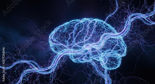Brain Generates Neural Electric Signals in Abstract Digital Visualization