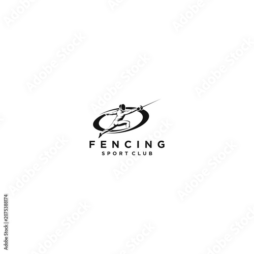 The fencing logo reflects a club characterized by achievement, discipline, a competitive spirit, and a commitment to professionalism, while also presenting a modern and dynamic visual identity.