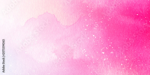 Cuadro en lienzo Abstract watercolor pink gradient background, Soft gradient of pink hues creating a serene and dreamy background, Abstract vibrant pink and white gradient background, reflect red and pink spray paint